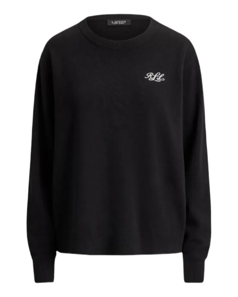Ralph Lauren embroidered-logo cashmere sweater - Schwarz Schwarz