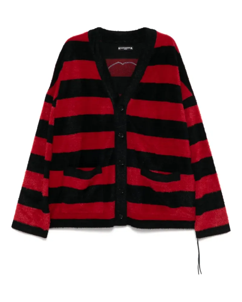 Mastermind World Cardigan mit Logo-Patch - Schwarz Schwarz