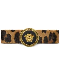 Versace Gianni Ribbon Haarspange mit Leoparden Braun