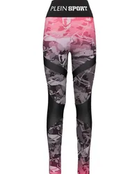 Philipp Plein Leggings mit Camouflage-Print Rosa