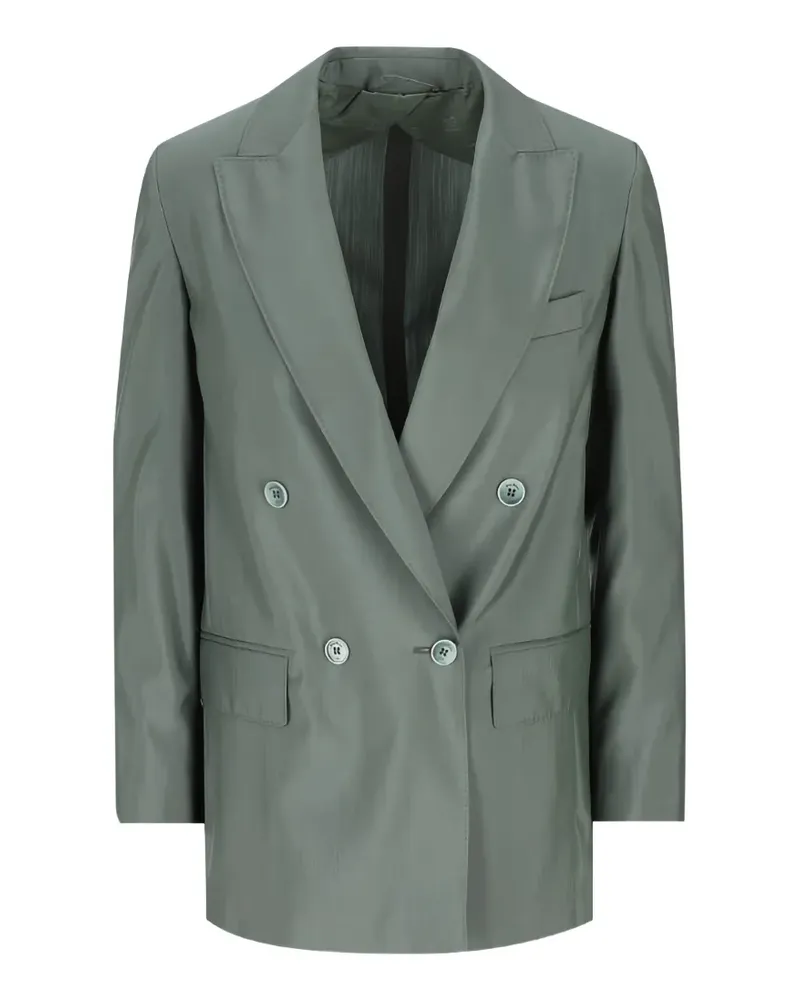 Max Mara Doppelreihiger Albata Blazer - Grün Grün