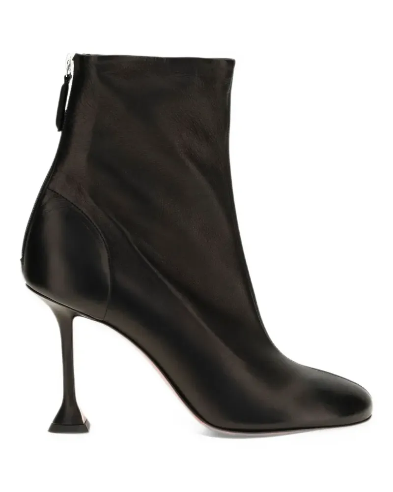 Amina Muaddi Iris booties 95 black nappa - Schwarz Schwarz