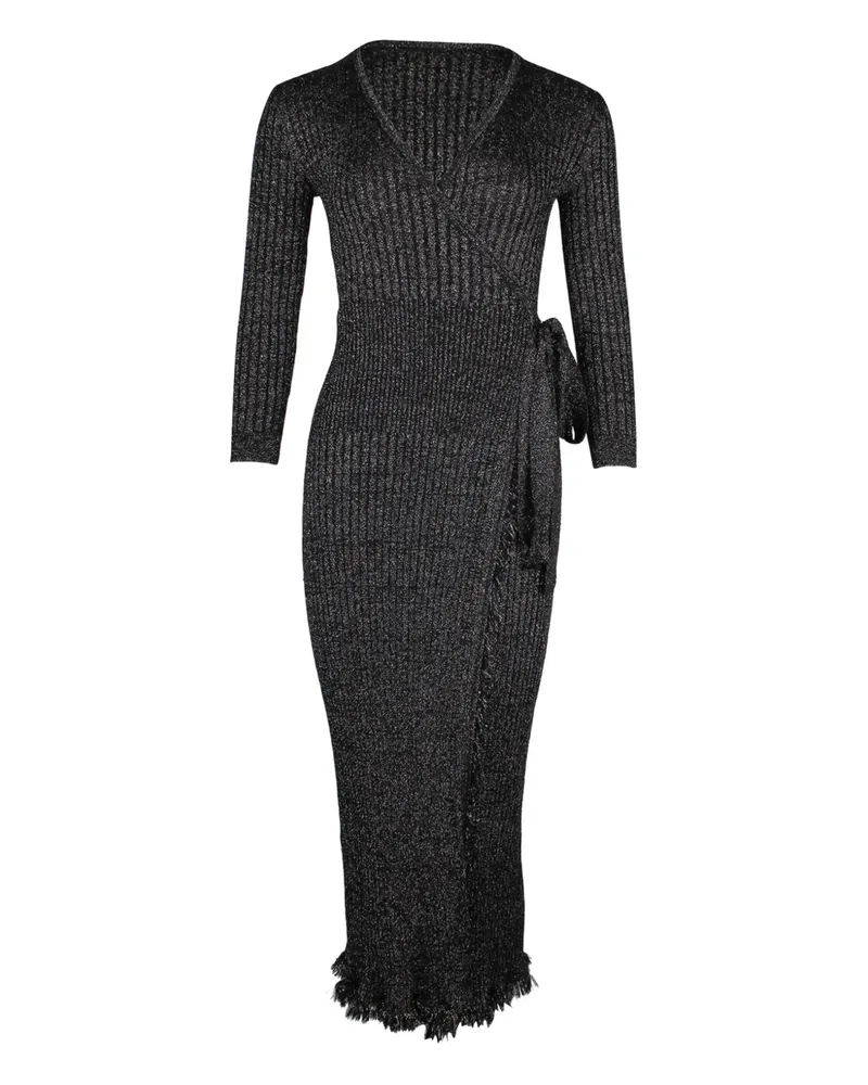 Diane von Furstenberg Bobbi wrap dress - Grau Grau