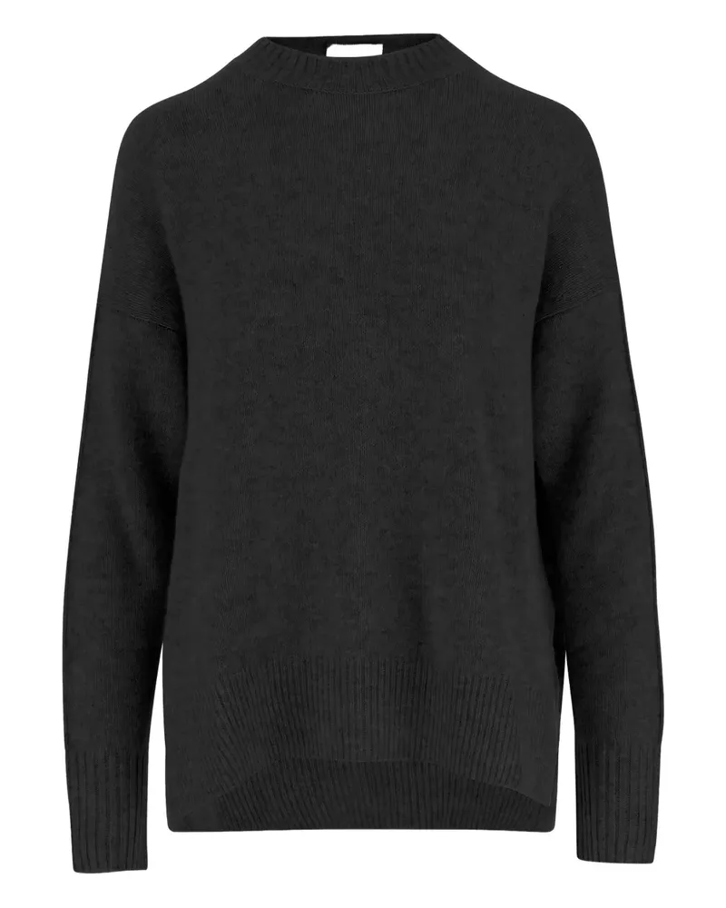 ALLUDE Kaschmirpullover mit rundem Ausschnitt - Schwarz Schwarz