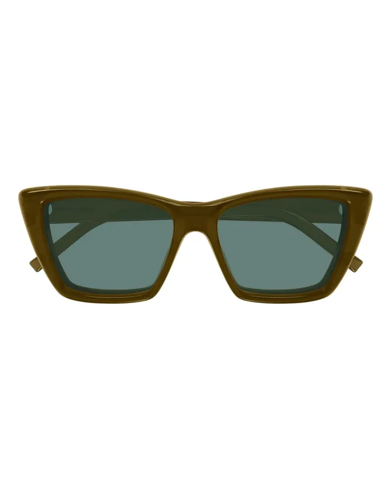 Saint Laurent Mica Plump Cat-Eye-Sonnenbrille - Braun Braun