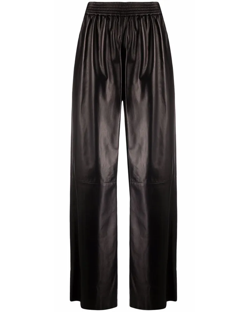 DROMe Hose mit ausgestelltem Bein Schwarz