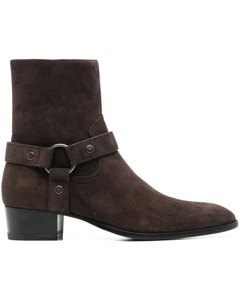 Saint Laurent Wyatt Stiefel 40mm - Braun Braun