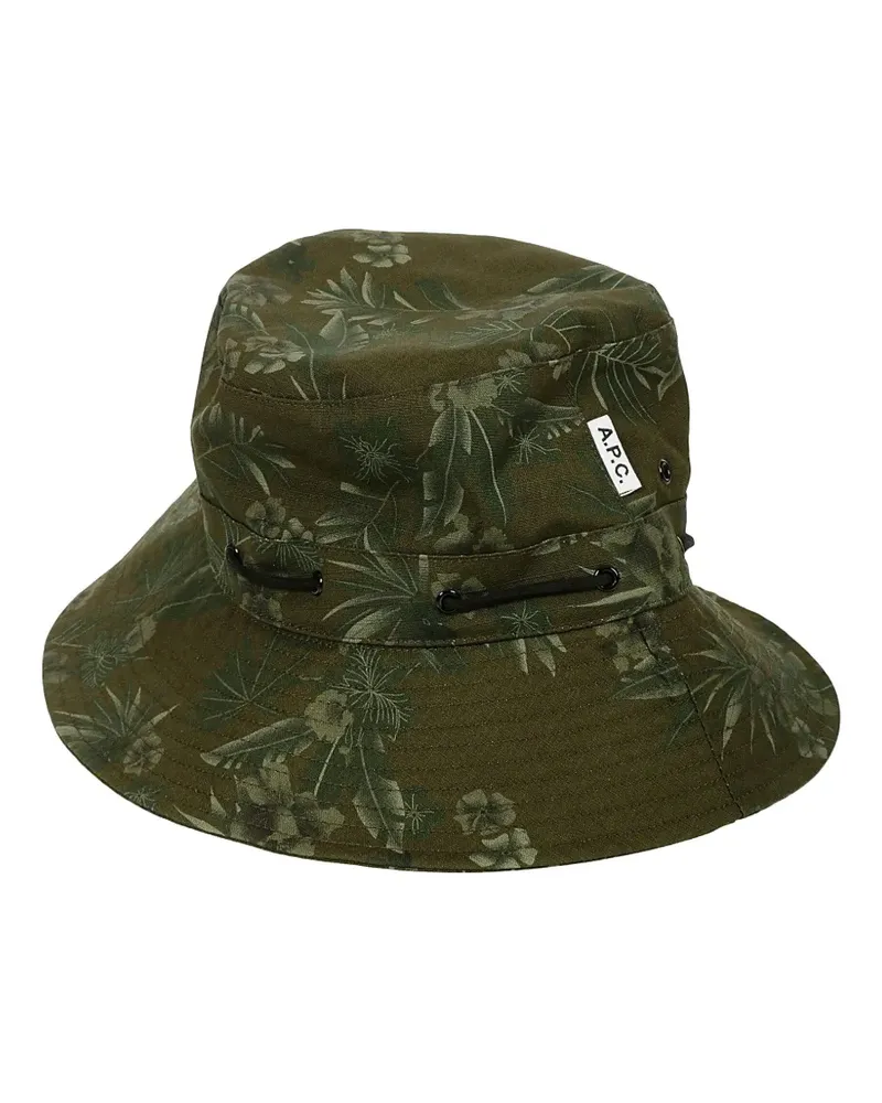 A.P.C. Fischerhut mit Kordelzug - Grün Grün