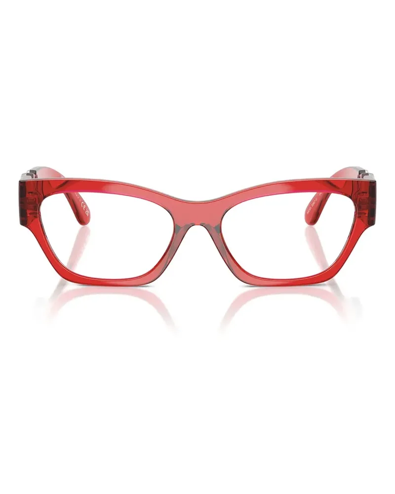 Versace Cat-Eye-Sonnenbrille mit Medusa-Verzierung - Rot Rot
