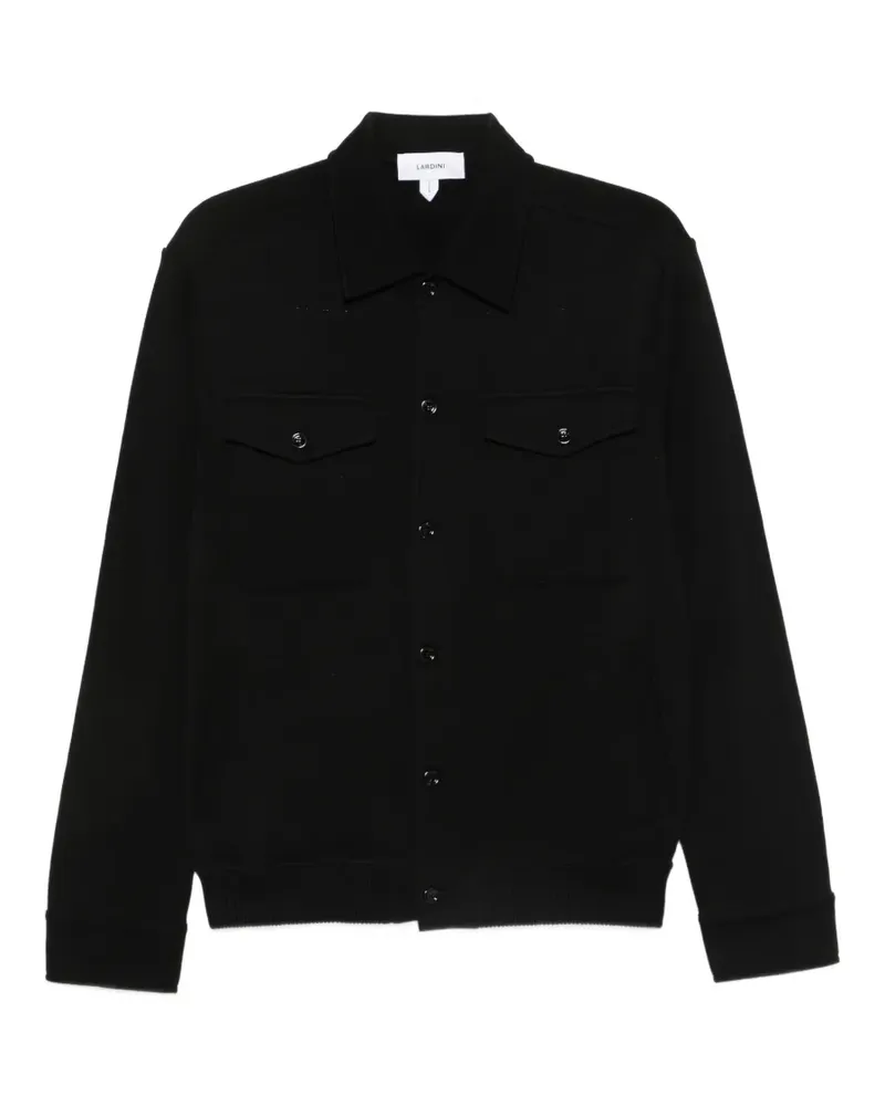 LARDINI button-up flap-pocket cardigan - Schwarz Schwarz
