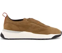 Sneakers aus Leder - Braun