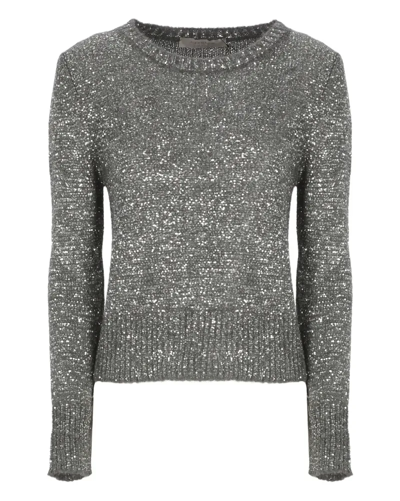 D.EXTERIOR sequin crew-neck sweater - Grau Grau