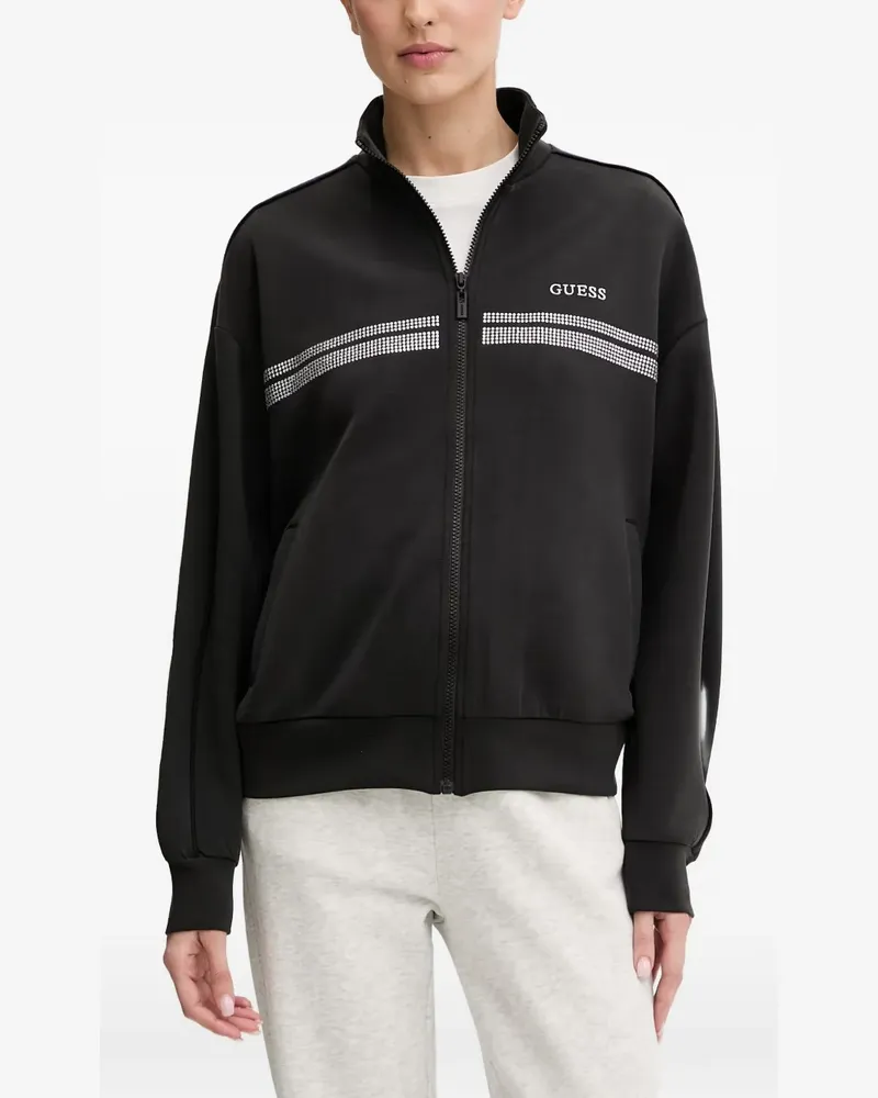 Guess Sweatshirt mit Strass - Schwarz Schwarz