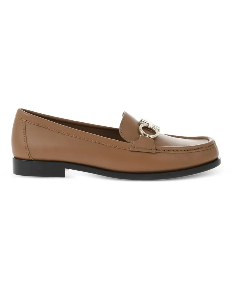 Ferragamo Loafer mit Gancini-Schild - Nude Nude
