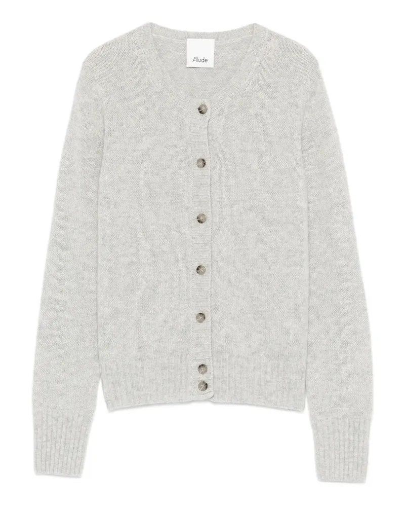 ALLUDE Geknöpfter Cardigan - Grau Grau