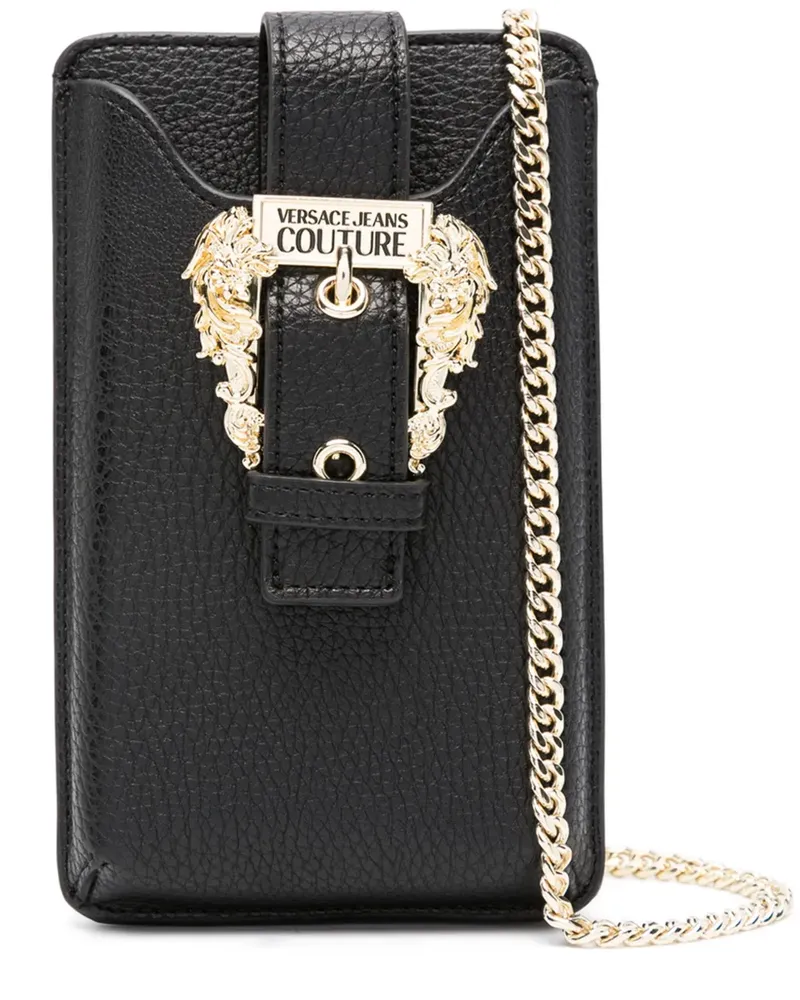 Versace Jeans Portemonnaie mit Logo-Schnalle - Schwarz Schwarz