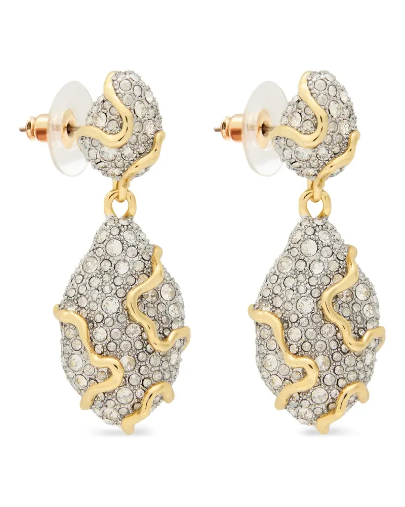 Alexis Bittar Solanales crystal-embellished drop earrings - Gold Gold