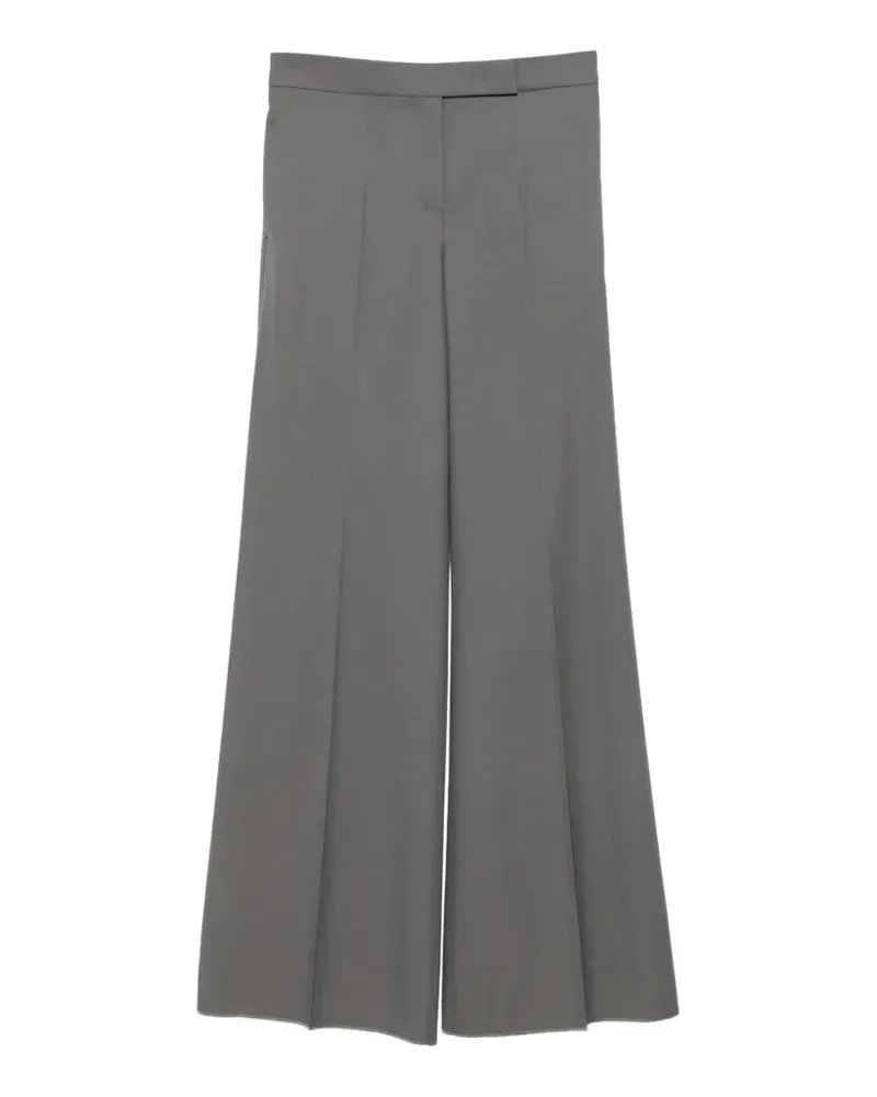 Max Mara Hose mit Bügelfalten - Grau Grau
