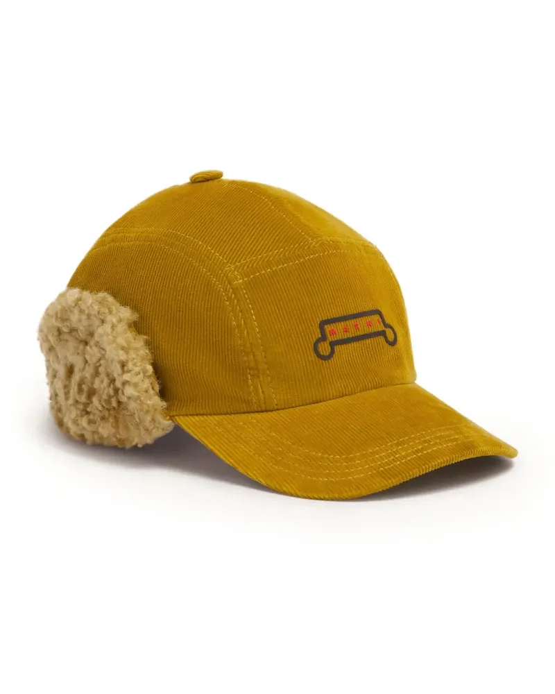 Marni Gebürstete Baseballkappe - Gelb Gelb