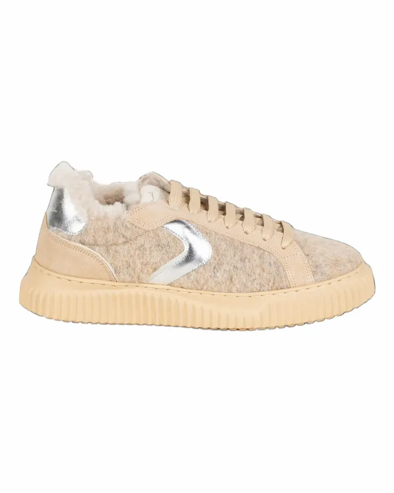 Voile Blanche Lipari Sneakers mit Metallic-Besatz - Nude Nude