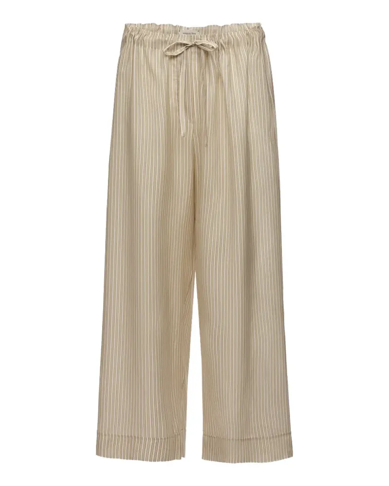 Magda Butrym Gestreifte Cropped-Hose - Nude Nude