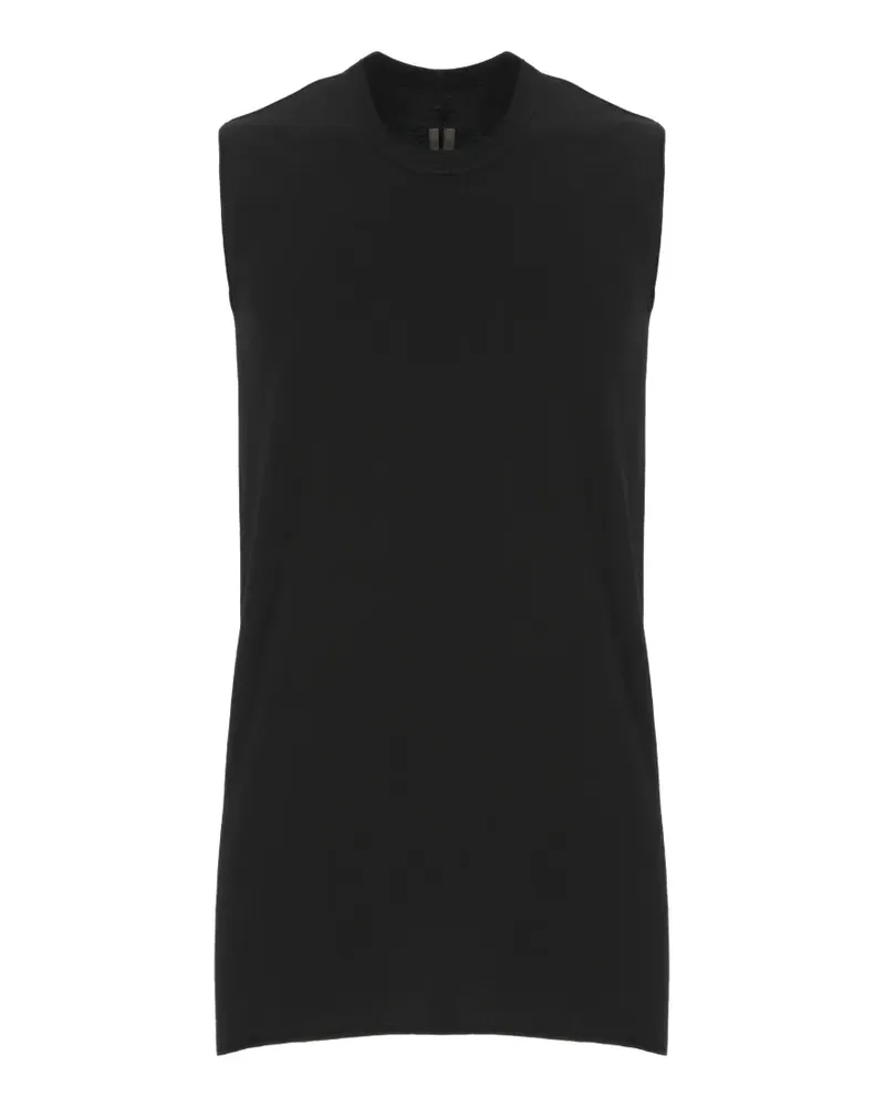 Rick Owens raw-cut sleeveless top - Schwarz Schwarz