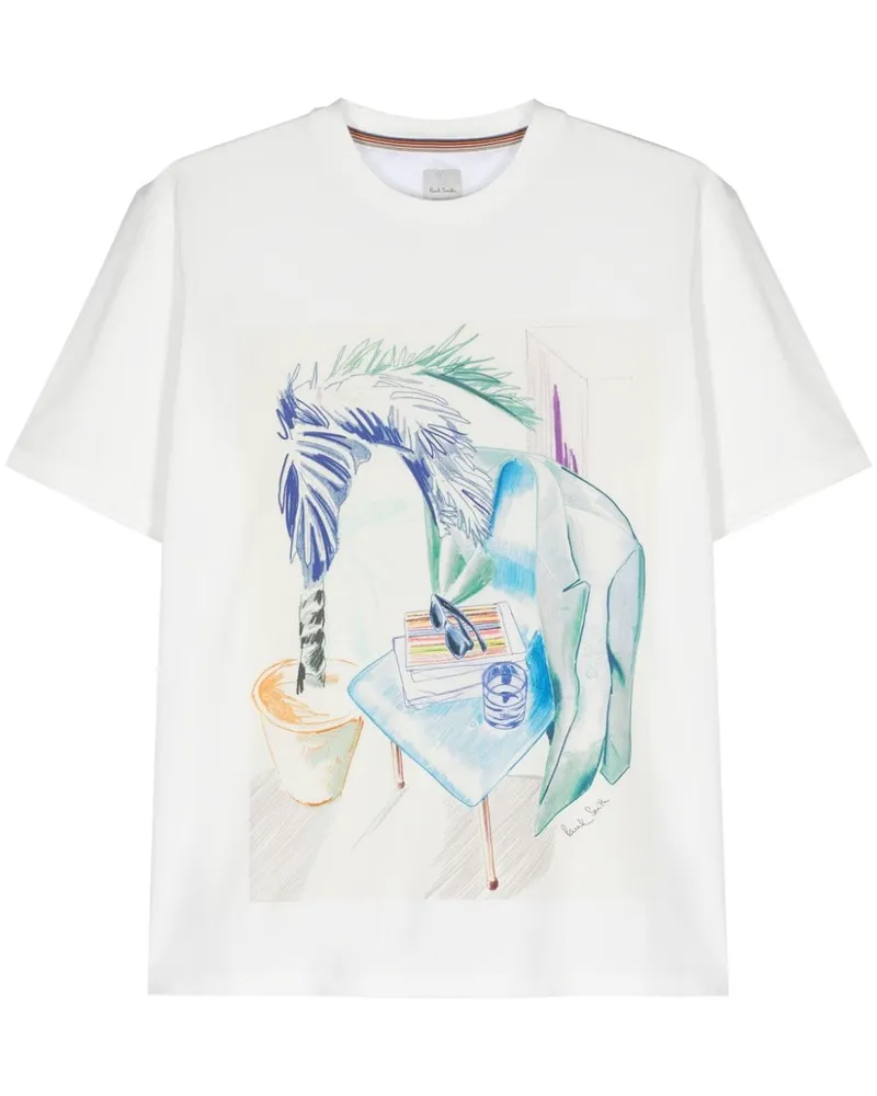 Paul Smith T-Shirt mit Sketchbook-Print Nude