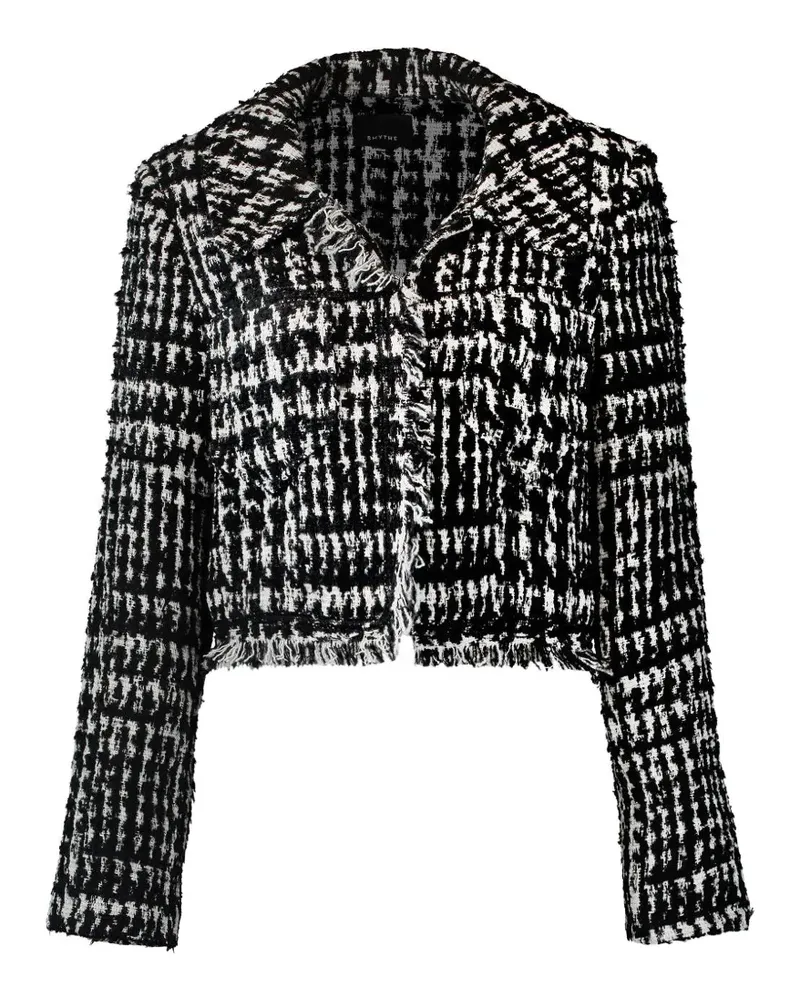 Smythe Bouclé-Jacke mit ausgefransten Kanten - Schwarz Schwarz