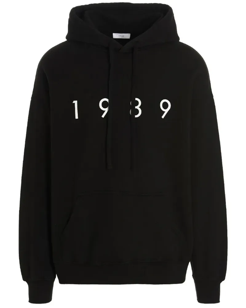 1989 STUDIO Hoodie mit Logo-Print - Schwarz Schwarz