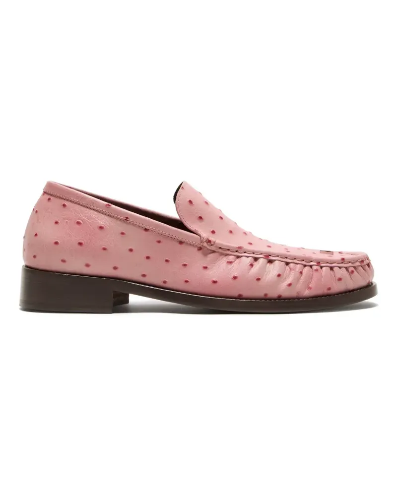 Acne Studios dot embossed loafers - Rosa Rosa