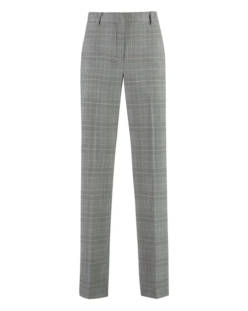 PT TORINO Karierte Straight-Leg-Hose - Grau Grau