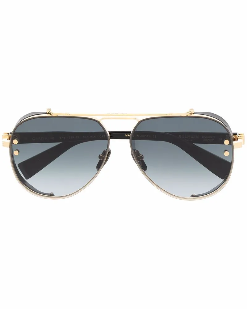 Balmain Getönte Pilotenbrille - Schwarz Schwarz