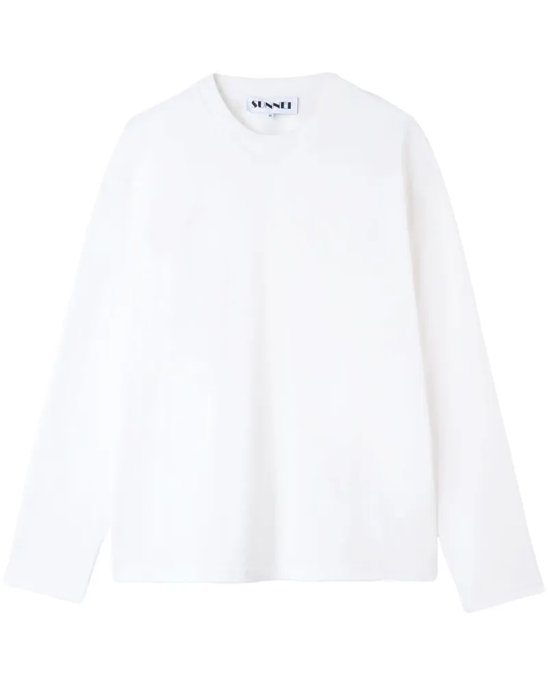 SUNNEI T-Shirt mit Logo-Stickerei - Weiß Weiß
