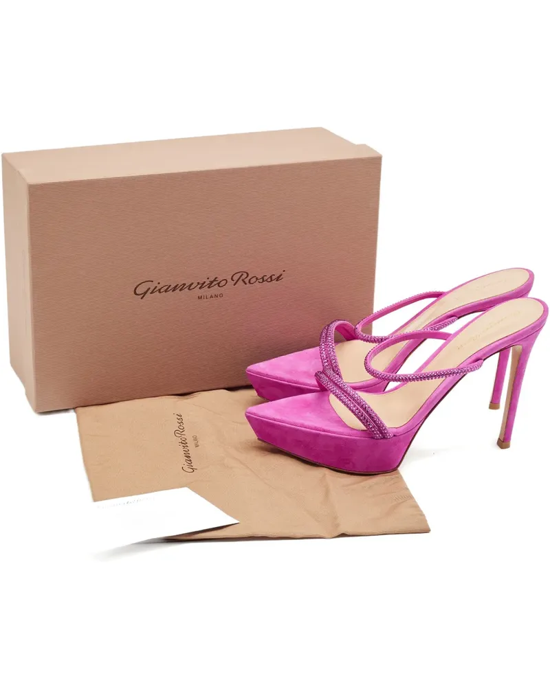 Gianvito Rossi Cannes suede sandals - Rosa Rosa