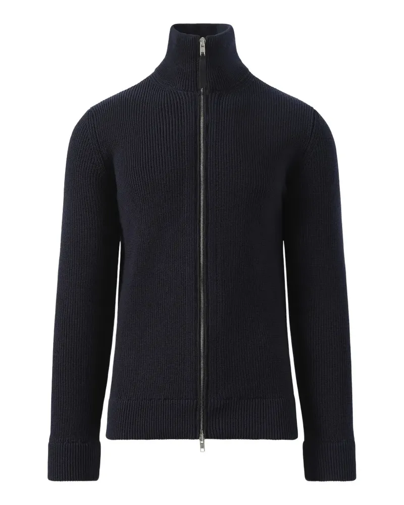 Maison Margiela English-rib zip cardigan - Blau Blau