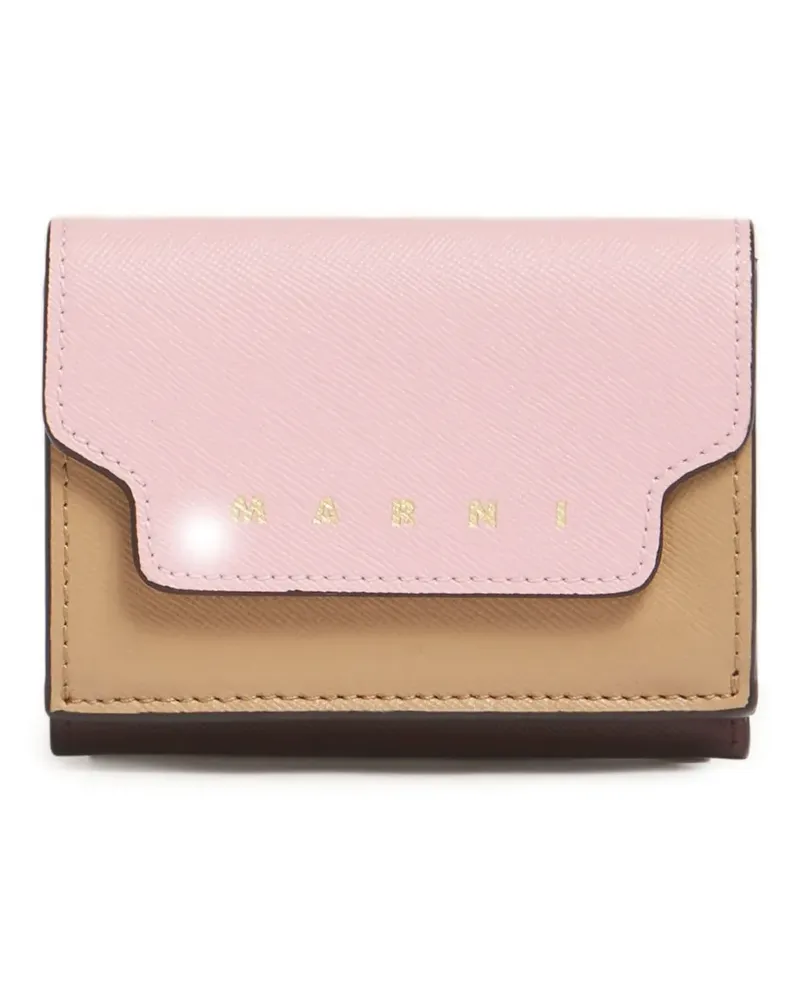 Marni Portemonnaie aus Saffiano-Leder - Rosa Rosa