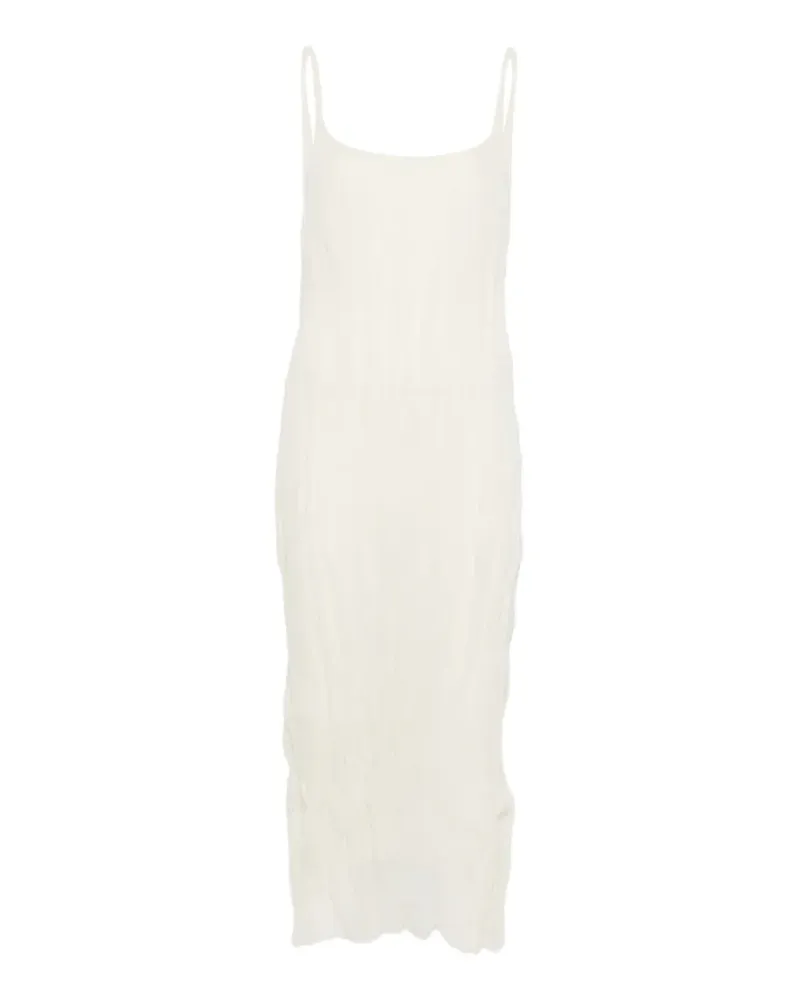 Róhe textured square-neck dress - Nude Nude