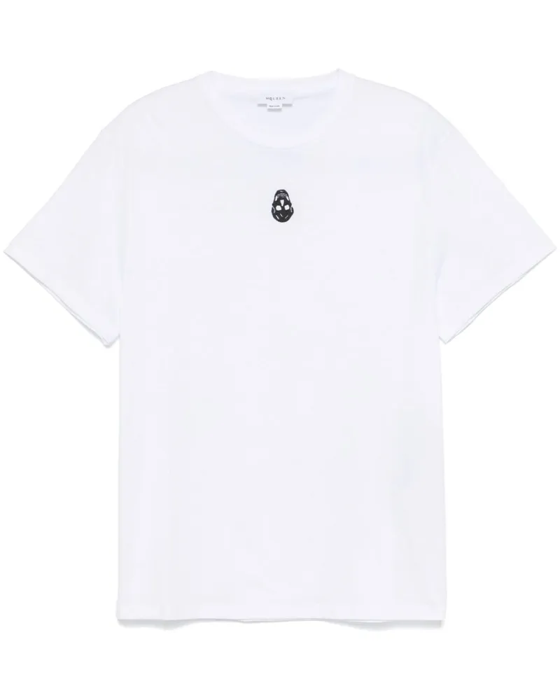 Alexander McQueen T-Shirt mit rundem Ausschnitt Weiß