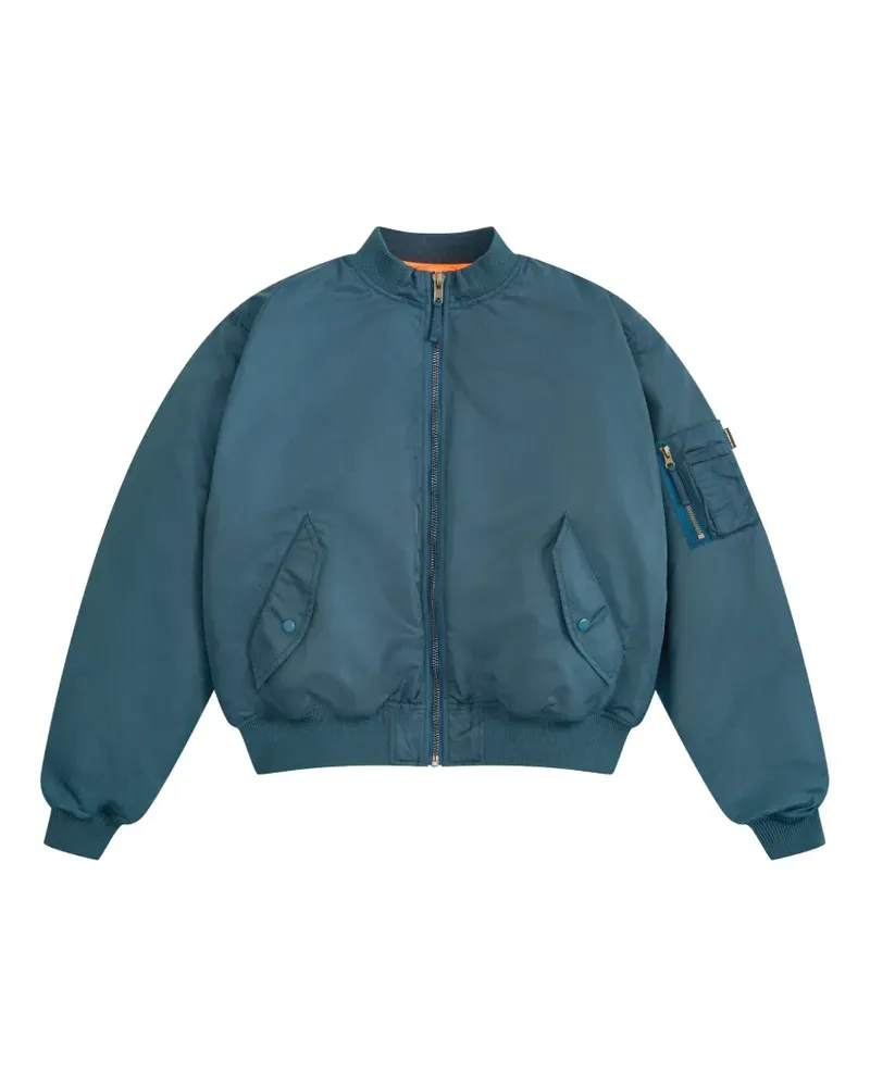Gosha Rubchinskiy padded sleeve-pocket bomber jacket - Blau Blau