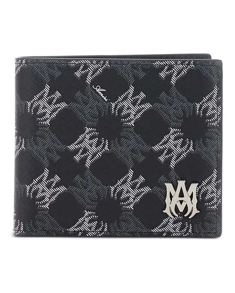 Amiri logo-plaque wallet - Schwarz Schwarz