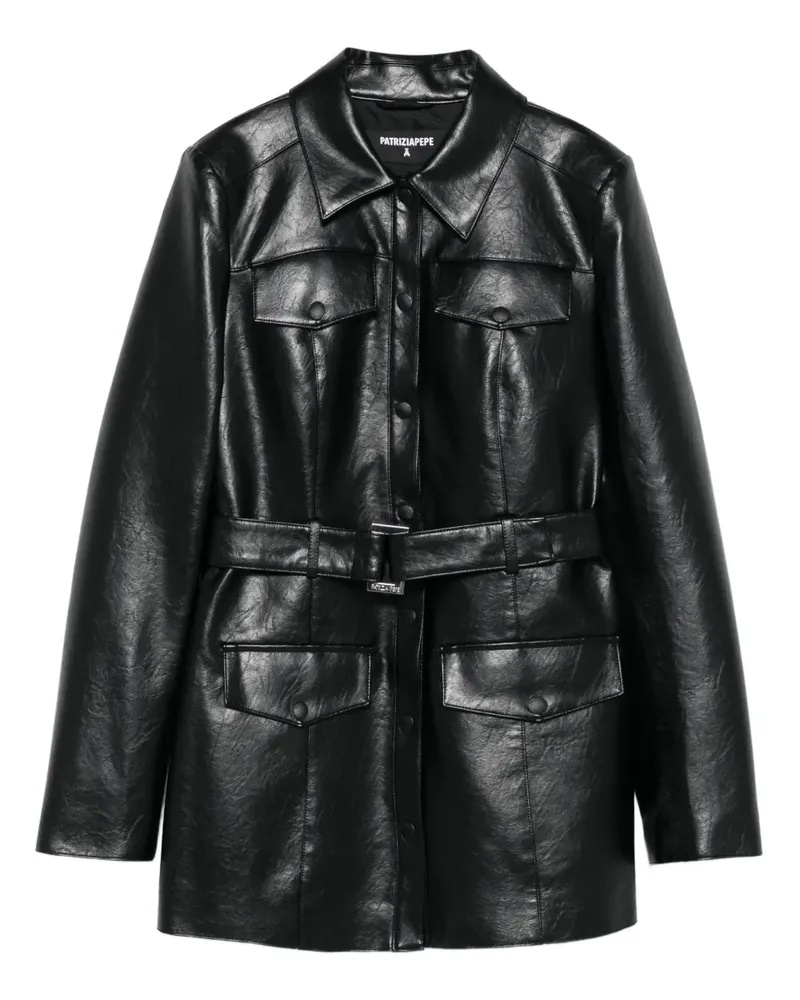 Patrizia Pepe Jacke mit Klappentasche - Schwarz Schwarz