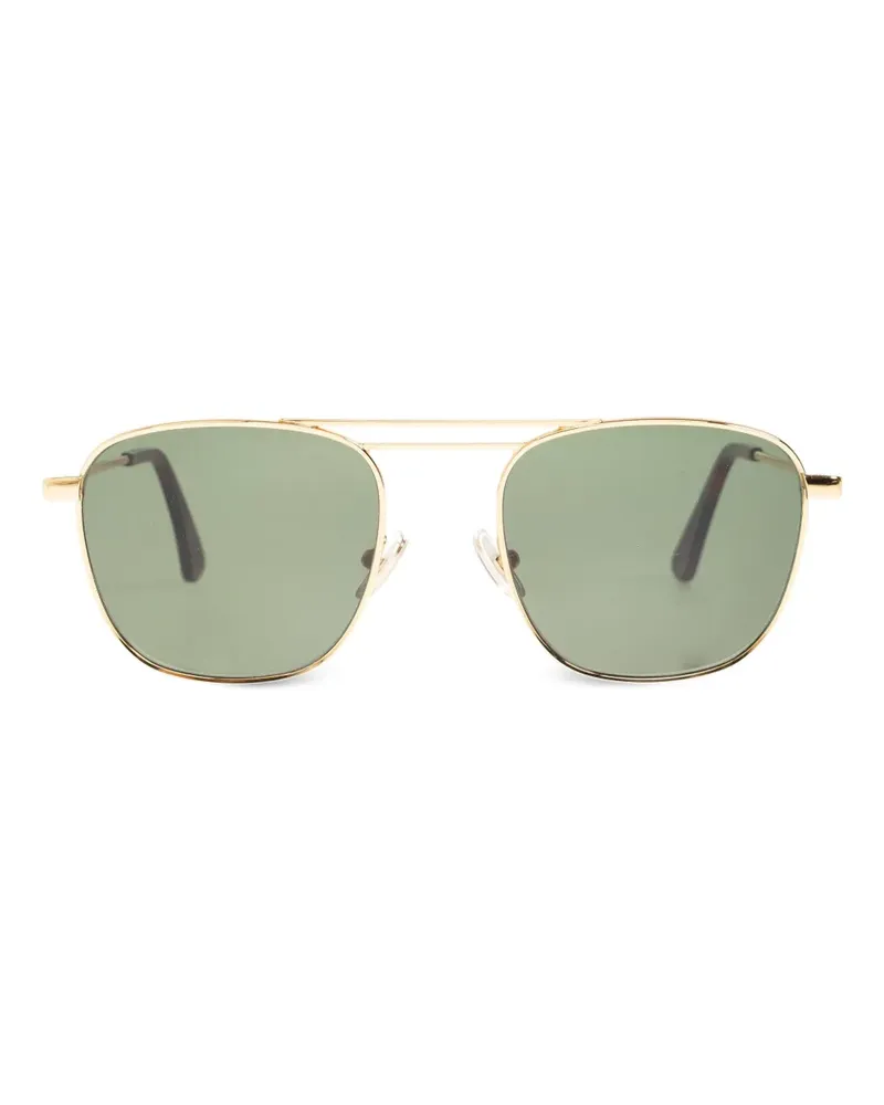 Golden Goose Sonnenbrille mit eckigem Gestell Gold