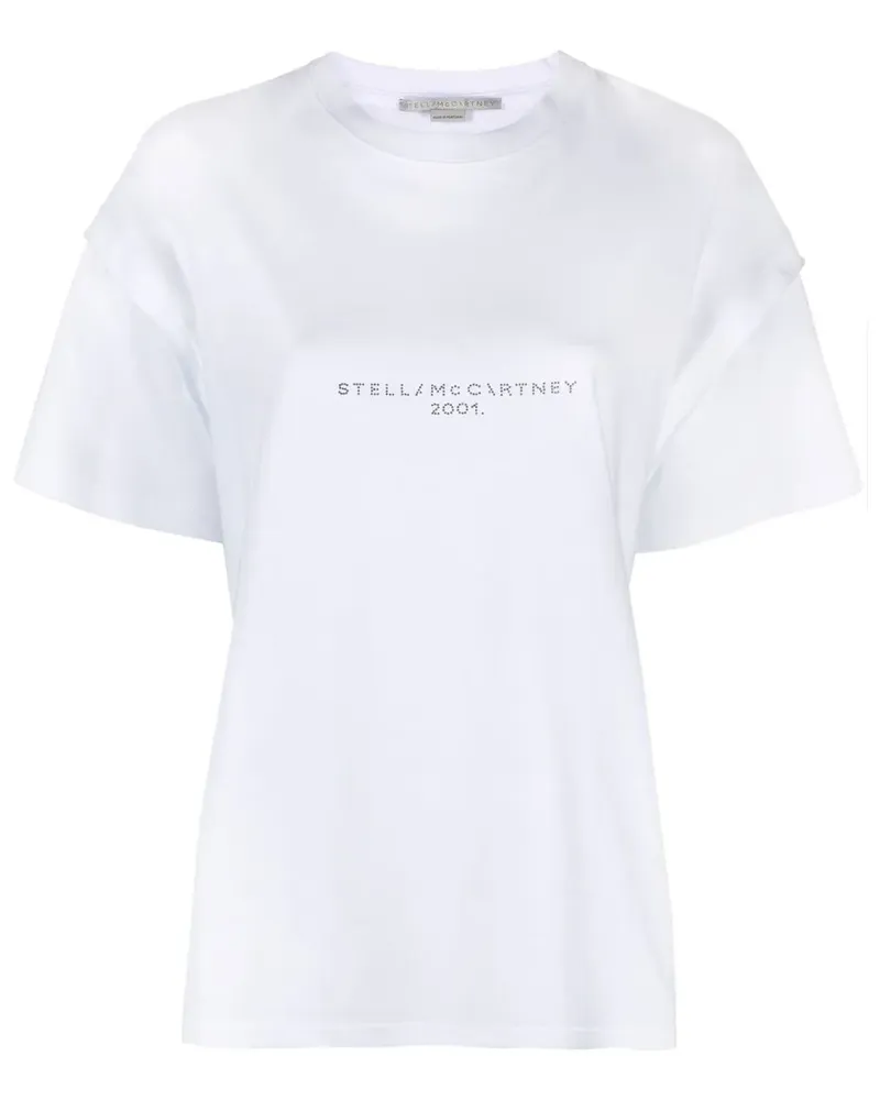 Stella McCartney T-Shirt mit Pailletten - Weiß Weiß