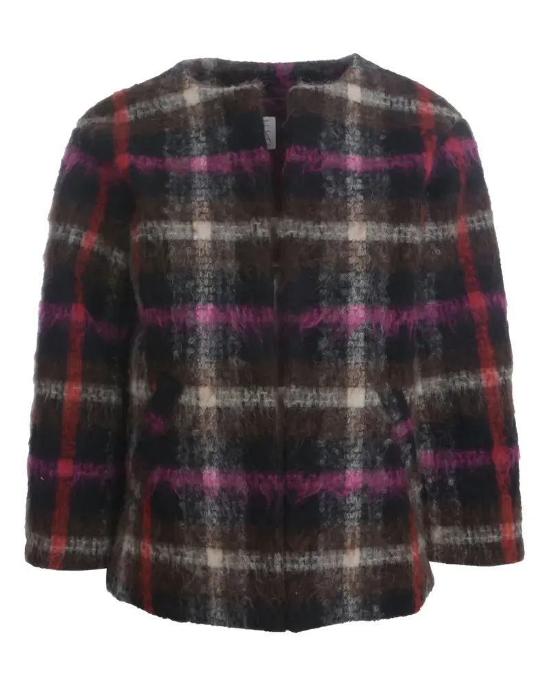 Stella Jean Jacke mit Vichy-Karomuster - Schwarz Schwarz