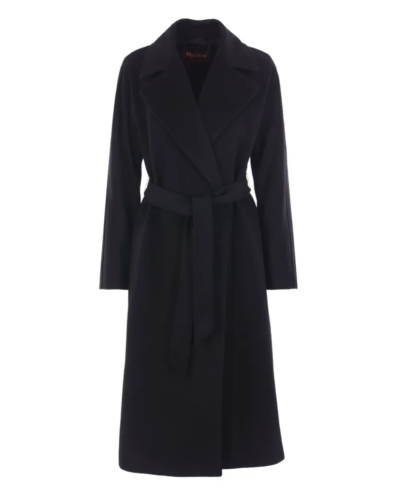 Max Mara Doppelreihiger Kaschmirmantel - Schwarz Schwarz