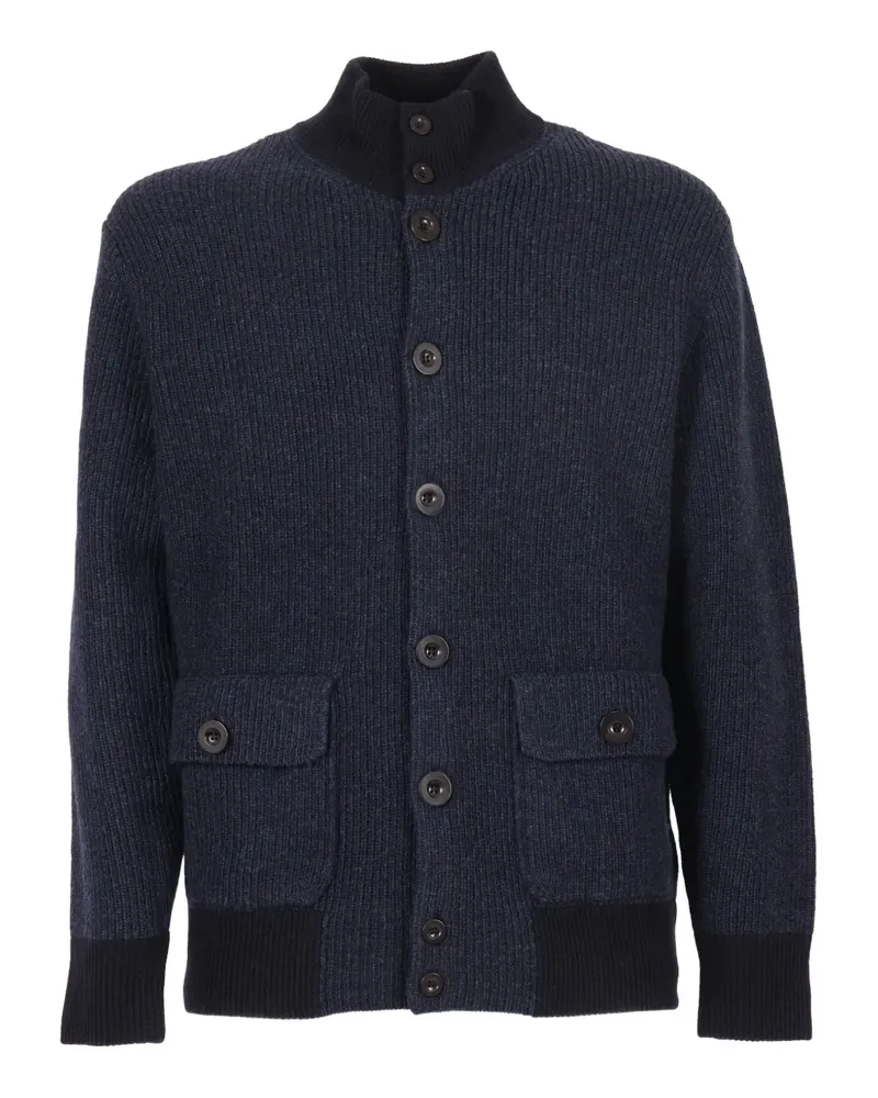 Ballantyne ribbed wool cardigan - Blau Blau