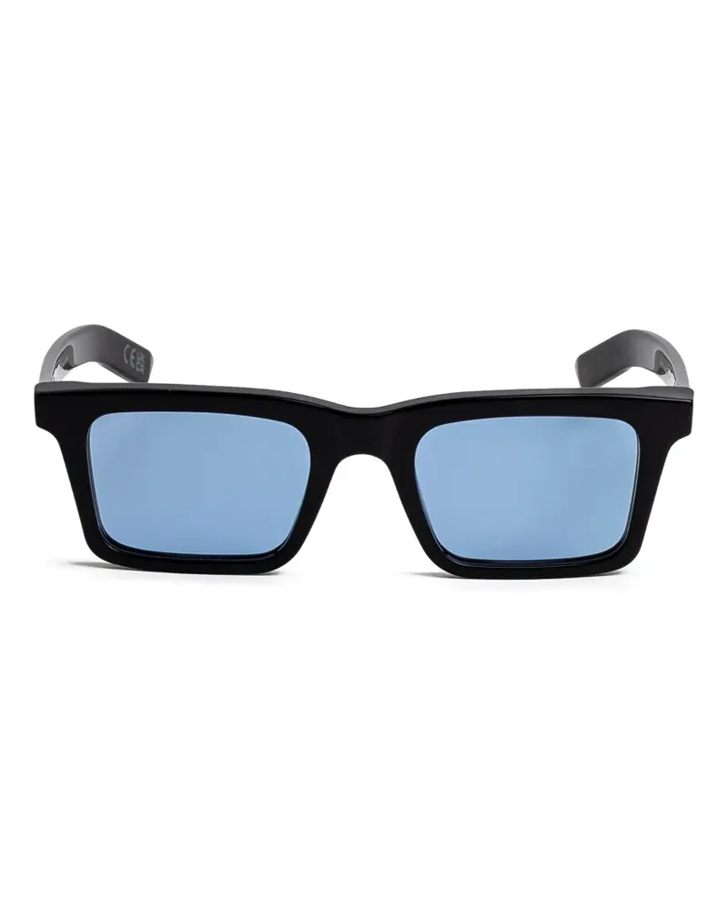 RETROSUPERFUTURE 1968 eckige Sonnenbrille - Schwarz Schwarz