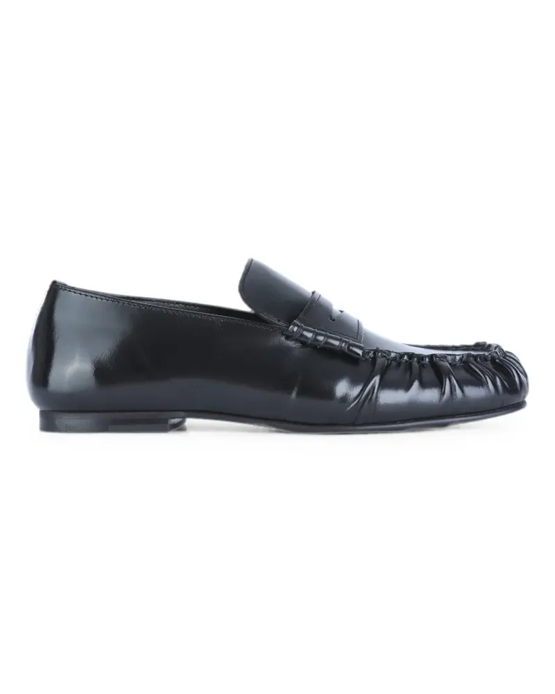 Alohas Geraffte Aven Penny-Loafer - Schwarz Schwarz
