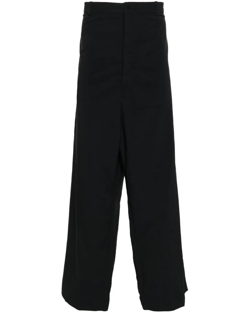 Balenciaga Hose mit weitem Bein - Schwarz Schwarz