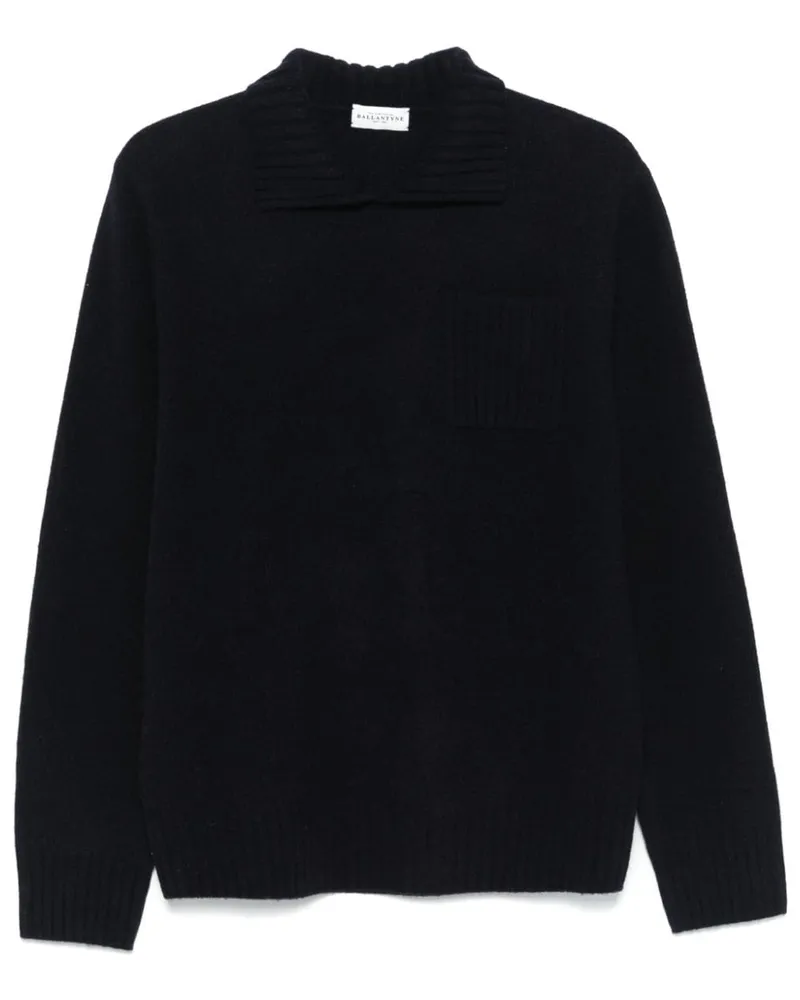 Ballantyne Pullover mit Spreizkragen - Blau Blau